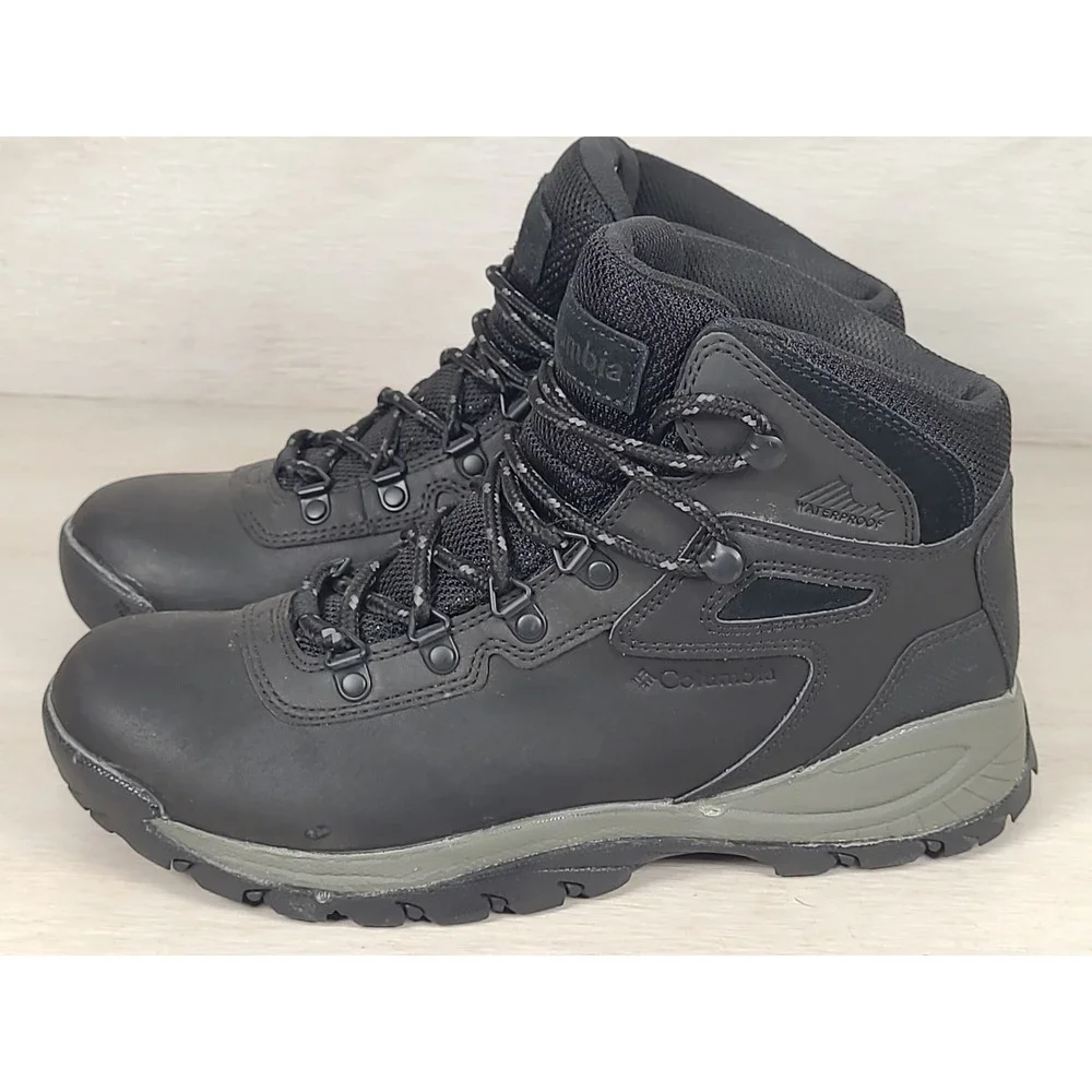 Columbia Newton Ridge Plus II Waterproof Hiking Boots Mens 8 Black YM5156-010